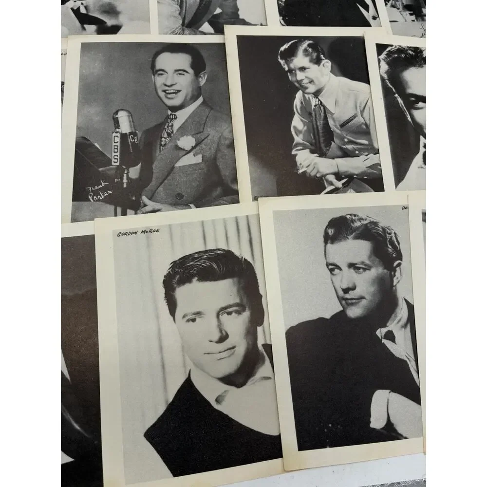 Vintage Arcade Card Lot – 22 Golden Age Singers & Musical Stars